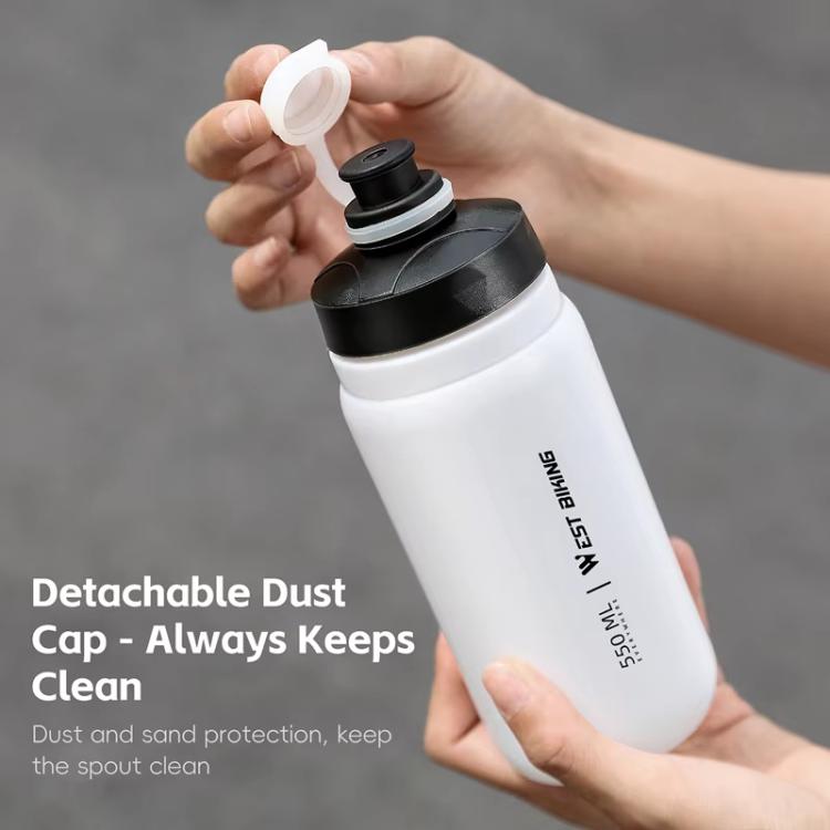 WEST BIKING 550ml Bike Water Bottle for Cycling Leak-Proof Squeeze Design Portable Sports Hydration Bottle