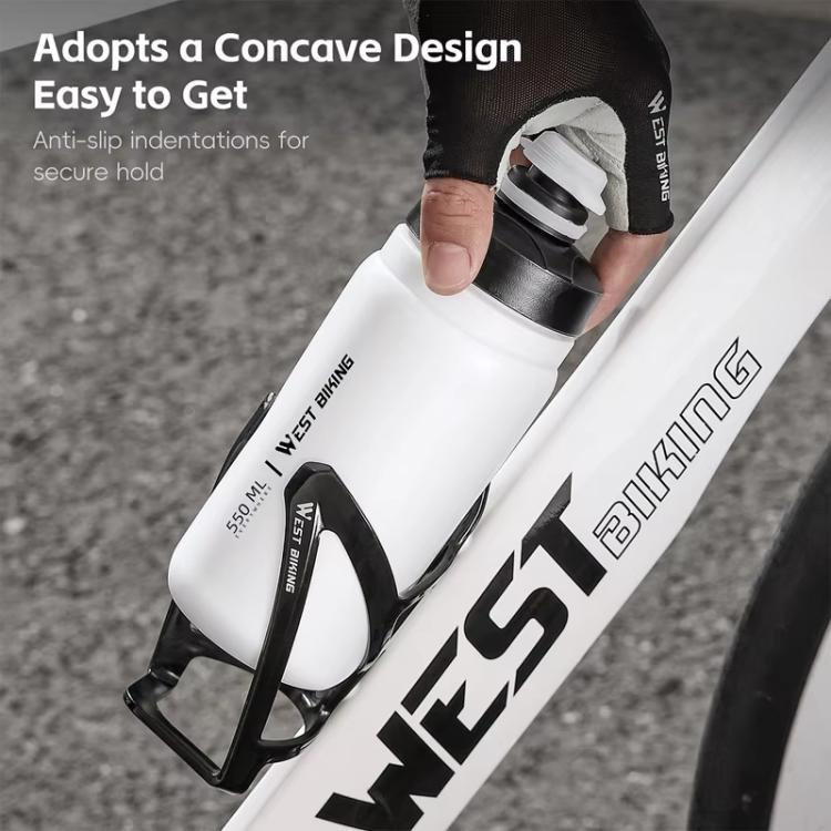 WEST BIKING 550ml Bike Water Bottle for Cycling Leak-Proof Squeeze Design Portable Sports Hydration Bottle