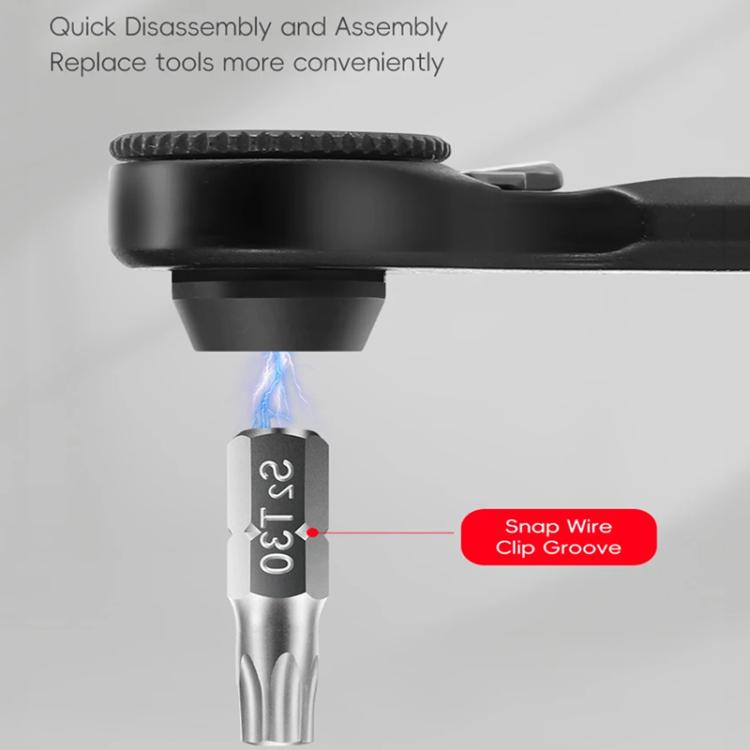 WEST BIKING 12-in-1 Two-Way Ratchet Wrench Set with Magnetic Quick-Release Extension Bar Bike Repair Tool Kit