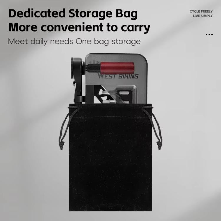 WEST BIKING 12-in-1 Two-Way Ratchet Wrench Set with Magnetic Quick-Release Extension Bar Bike Repair Tool Kit