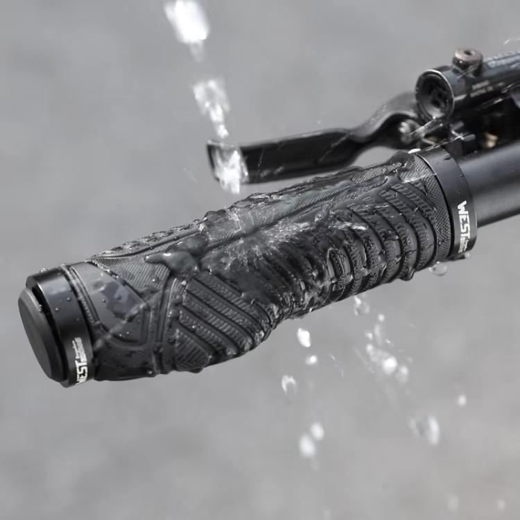 WEST BIKING 1pair TPE Soft Anti-Slip Mountain Bike Handlebar Grips Ergonomic Comfort for Road & MTB Cycling