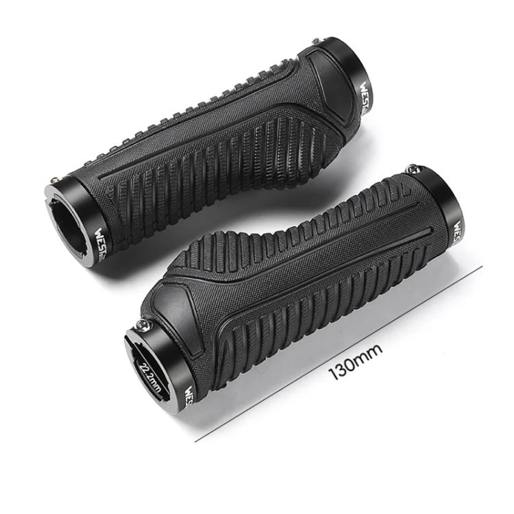 WEST BIKING 1pair TPE Soft Anti-Slip Mountain Bike Handlebar Grips Ergonomic Comfort for Road & MTB Cycling
