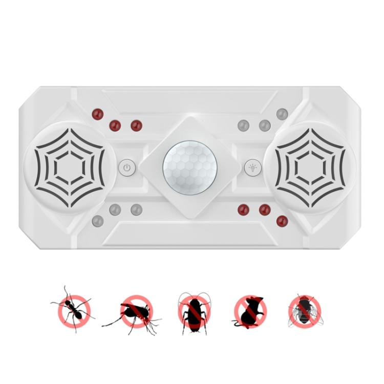 Smart Sensing Ultrasonic LED Strobe Electronic Mouse Insect Repeller