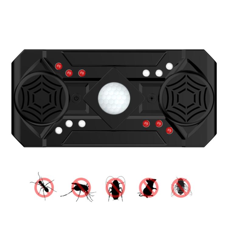 Smart Sensing Ultrasonic LED Strobe Electronic Mouse Insect Repeller