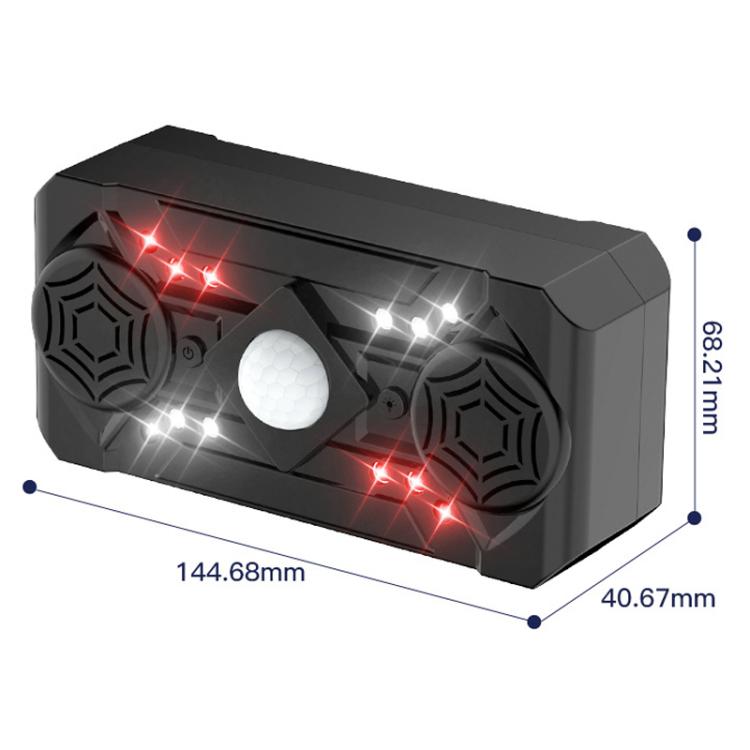 Smart Sensing Ultrasonic LED Strobe Electronic Mouse Insect Repeller
