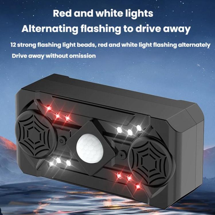 Smart Sensing Ultrasonic LED Strobe Electronic Mouse Insect Repeller