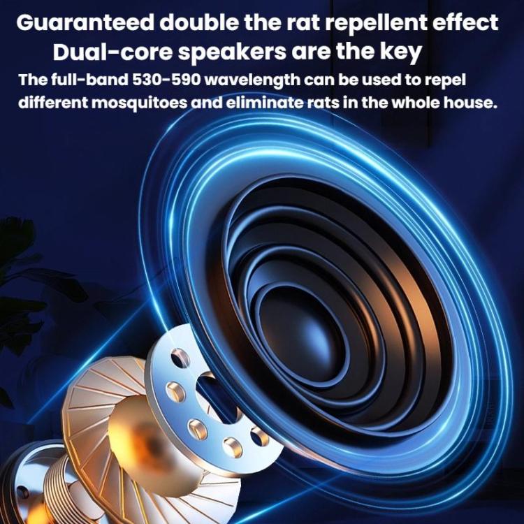 Smart Sensing Ultrasonic LED Strobe Electronic Mouse Insect Repeller