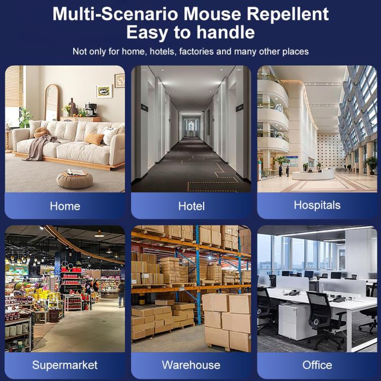 Smart Sensing Ultrasonic LED Strobe Electronic Mouse Insect Repeller