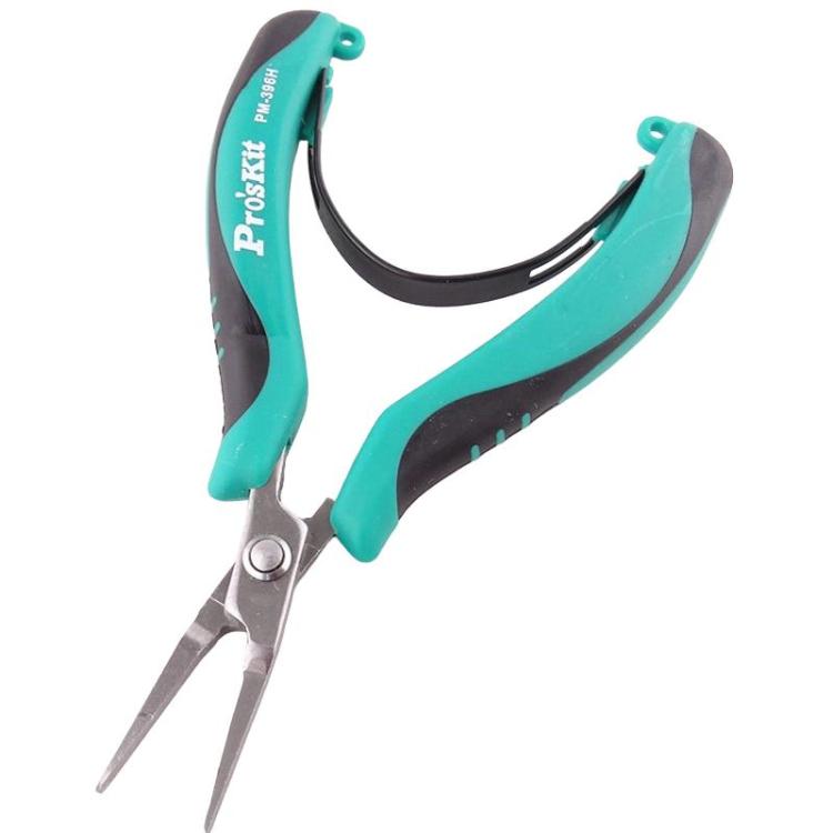 ProsKit PM-396H Stainless Steel Non-Toothed Flat-Nose Pliers Precision Electronic Flat-Jaw Pliers