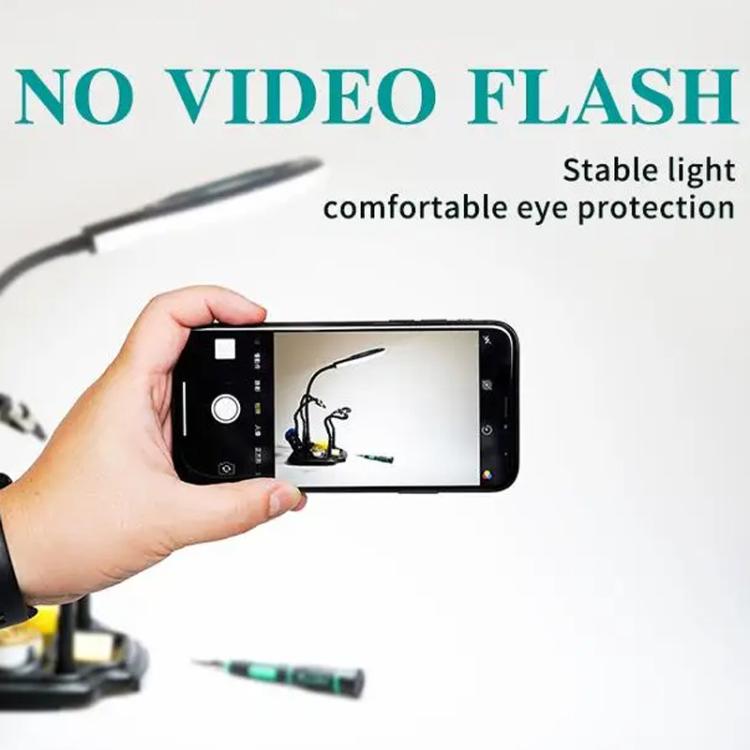 7 In 1 LED Magnifying Glass Repair Soldering Station Constant Temperature Soldering Iron Stand