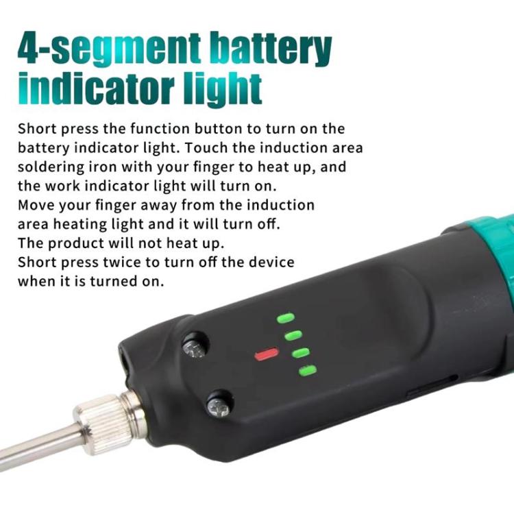 12W Wireless Touch Controlled Soldering Iron USB Rechargeable Constant Temperature Outdoor Repair Soldering Pen