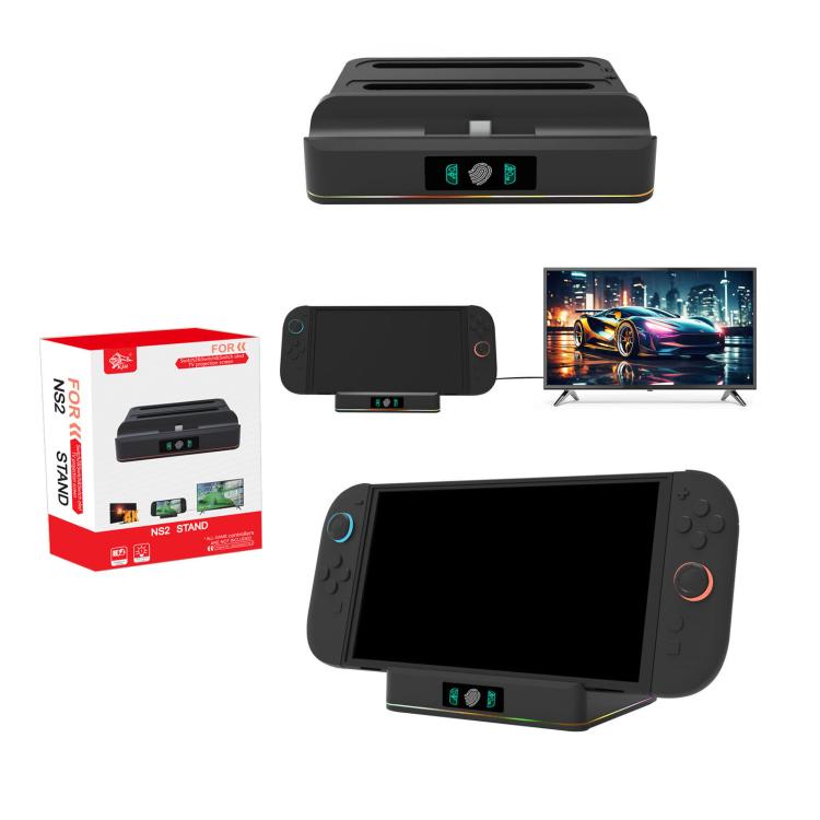 For Nintendo Switch 2 Console Controller KJH Charging Dock Station With 1080P 60Hz HDMI Output