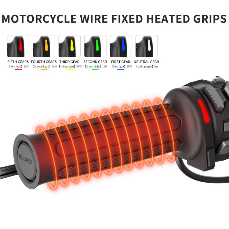 WUPP Integrated ACC Line Motorcycle 6-speed Memory Electric Heating Throttle Handle