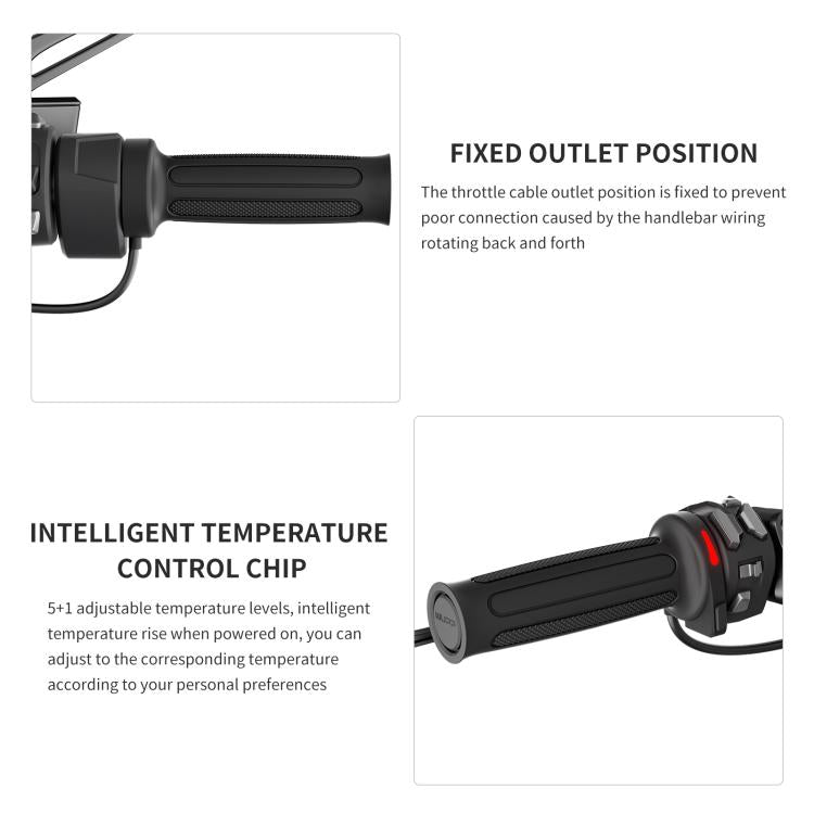 WUPP Integrated ACC Line Motorcycle 6-speed Memory Electric Heating Throttle Handle