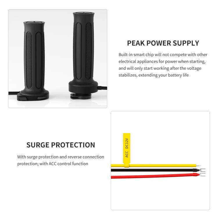 WUPP Integrated ACC Line Motorcycle 6-speed Memory Electric Heating Throttle Handle