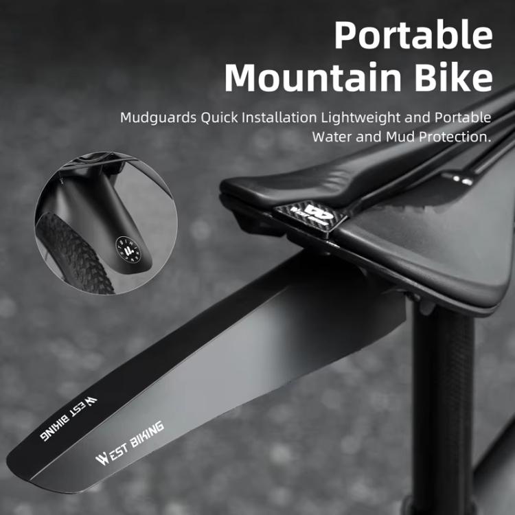 WEST BIKING YP0714043 Bicycle Front And Rear Fenders MTB Mountain Bike Fork Mudguard