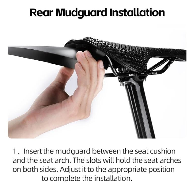 WEST BIKING YP0714043 Bicycle Front And Rear Fenders MTB Mountain Bike Fork Mudguard