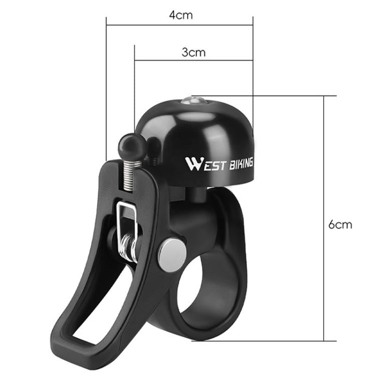 WEST BIKING YP0706058 Bicycle Aluminum Bell Folding Bike Mountain Bike Riding Bell Equipment