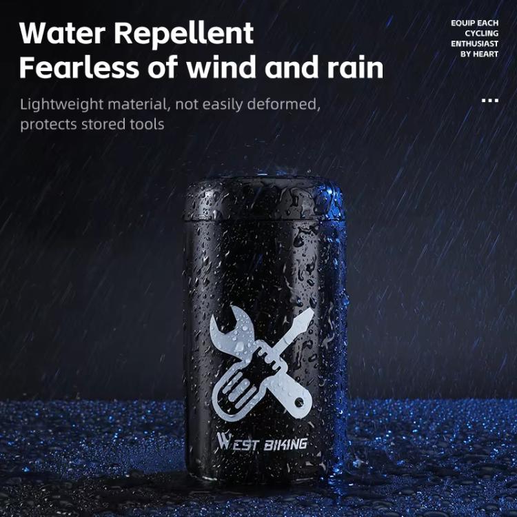 WEST BIKING Portable Bicycle Tools Box Bike Repair Tool Storage Capsule For Bottle Cage Mount