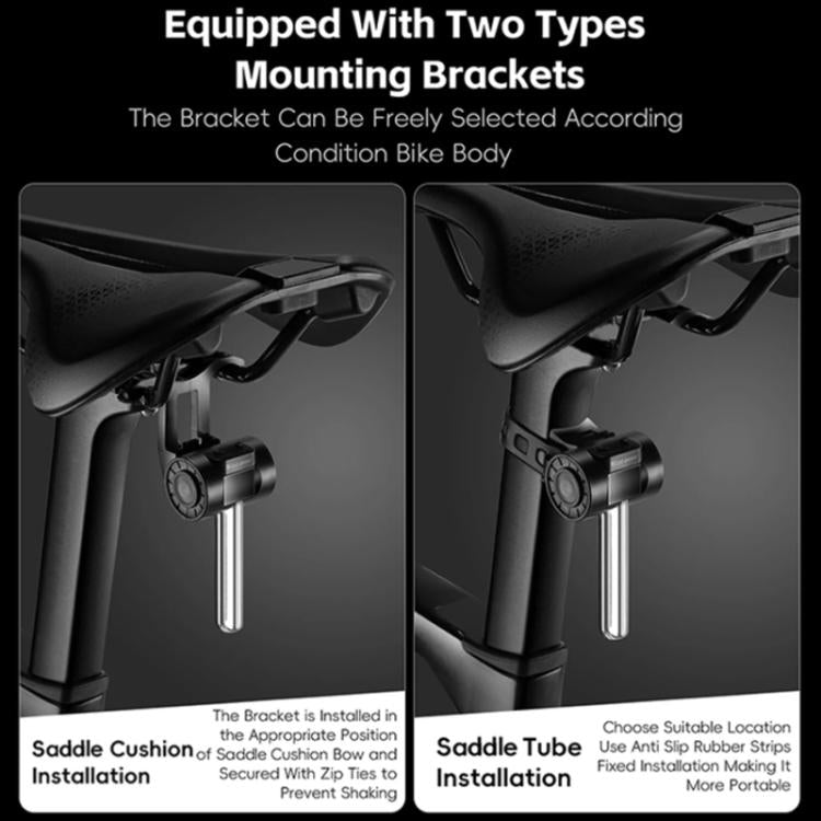 WEST BIKING Smart Sensor Bike Tail Light, 180-degree Wide Angle, IPX4 Waterproof, Dynamic LED Effects with Battery Display