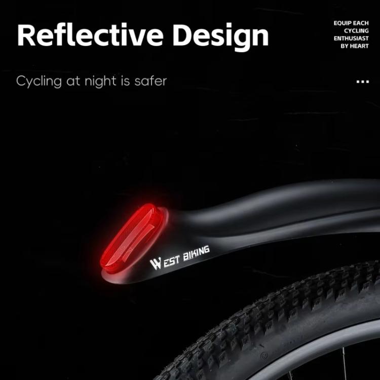 WEST BIKING Quick-Release Mountain Bike Fenders Set Reflective Front & Rear Mudguards for MTB