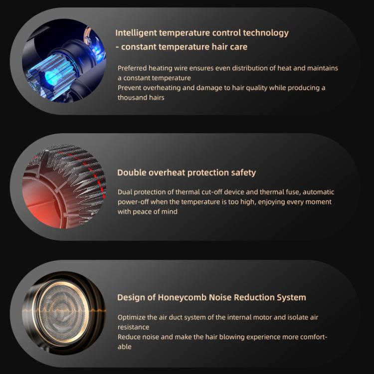 1800W Portable Folding High-Speed Constant-Temperature Hair Dryer