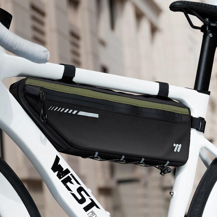 WEST BIKING YP0707415 Bicycle Top Tube Bag Mountain Road Bikes Large Capacity Front Tube Bag