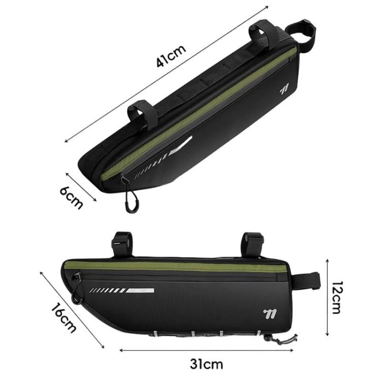 WEST BIKING YP0707415 Bicycle Top Tube Bag Mountain Road Bikes Large Capacity Front Tube Bag