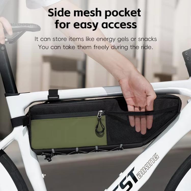 WEST BIKING YP0707415 Bicycle Top Tube Bag Mountain Road Bikes Large Capacity Front Tube Bag