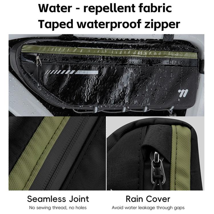 WEST BIKING YP0707415 Bicycle Top Tube Bag Mountain Road Bikes Large Capacity Front Tube Bag