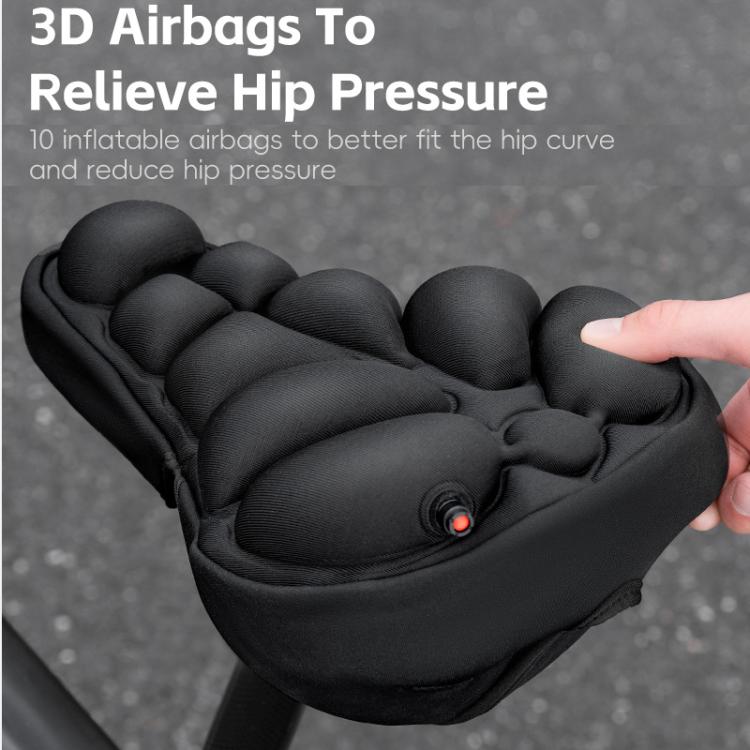 WEST BIKING YP0801259-260 Universal Heat Dissipating Inflatable Bicycle Seat Cover Cycling Mountain Bike Airbag Seat Cover