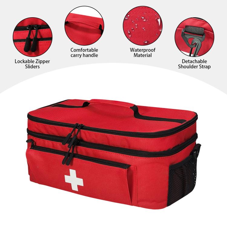 First Aid Kit Medicine Bottle Storage Bag
