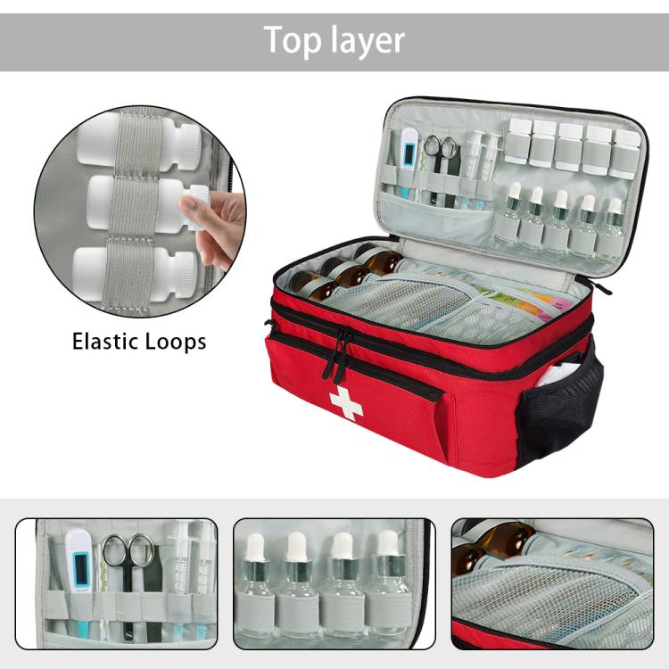 First Aid Kit Medicine Bottle Storage Bag