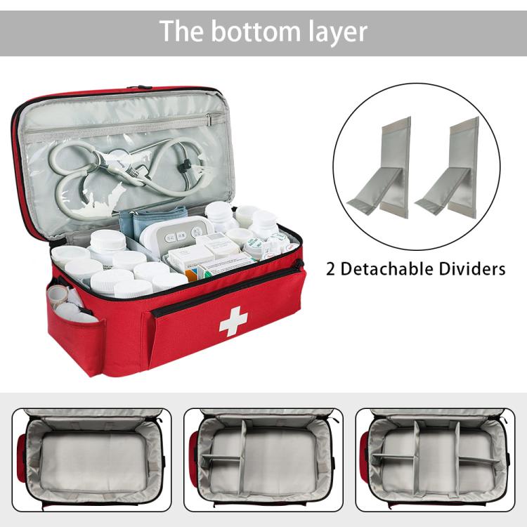 First Aid Kit Medicine Bottle Storage Bag