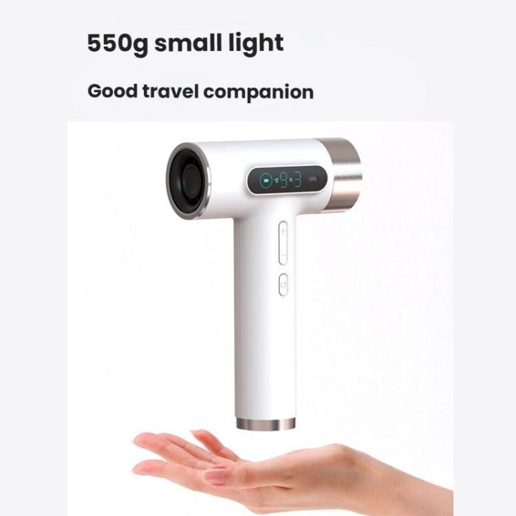 Cordless High-Speed Hair Dryer 100,000 RPM Motor, USB-C Fast Charging & 15600mAh Built-In Battery