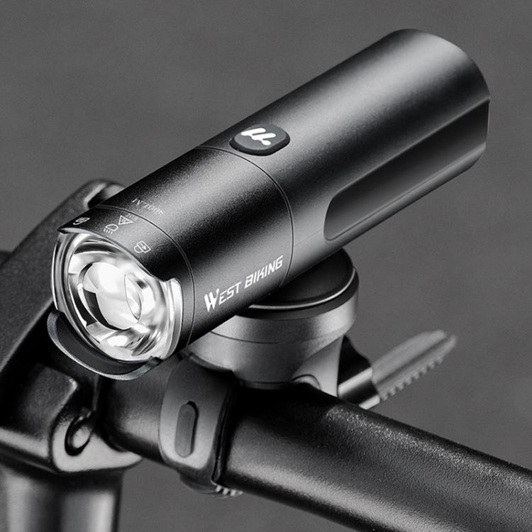 WEST BIKING Bicycle High-Brightness Rechargeable Headlight With Power Reminder Rotatable Function