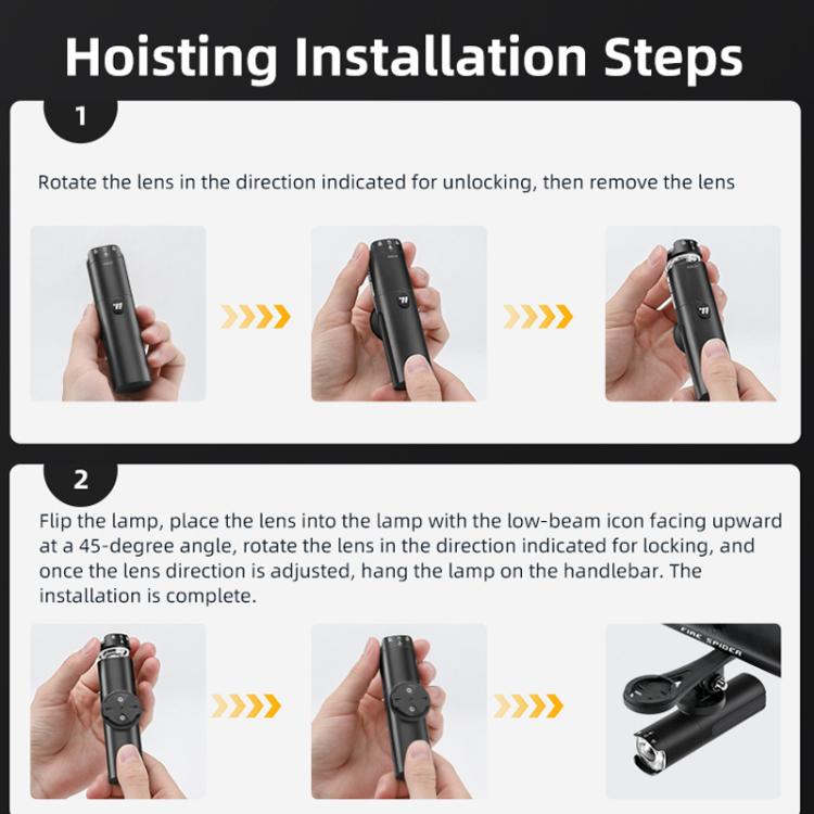 WEST BIKING Bicycle High-Brightness Rechargeable Headlight With Power Reminder Rotatable Function