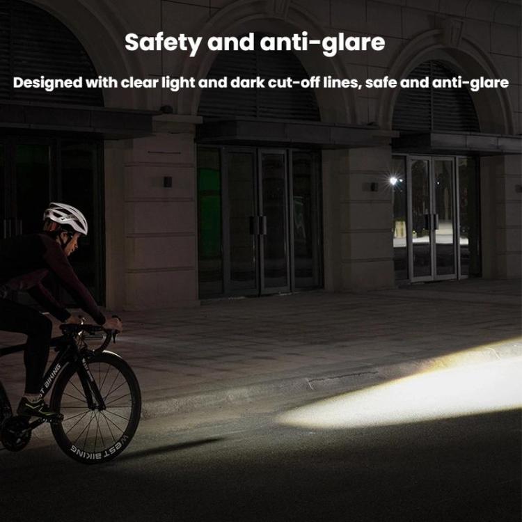 WEST BIKING Bicycle High-Brightness Rechargeable Headlight With Power Reminder Rotatable Function