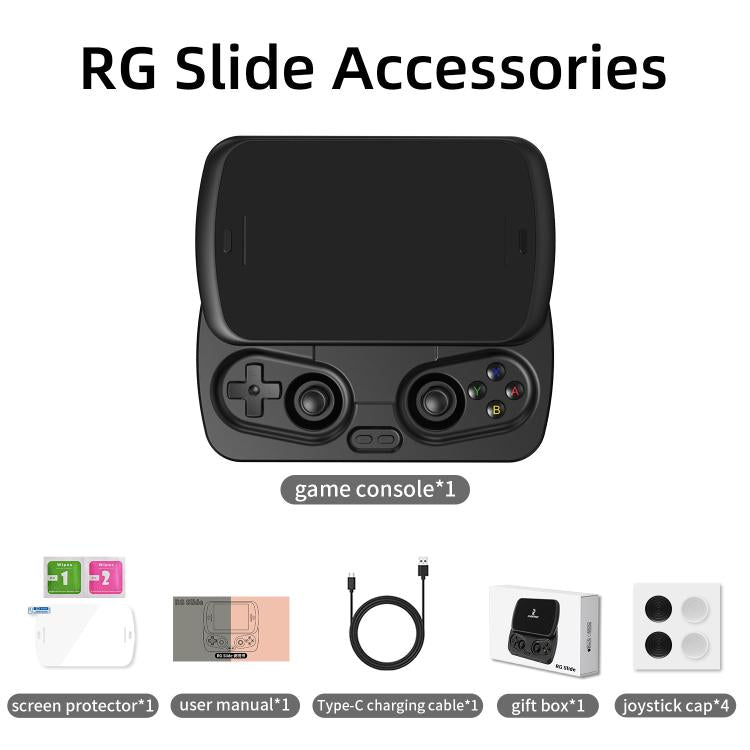 ANBERNIC RG Slide Video Game Console 4.7-Inch LTPS In-Cell Screen Android 13 OS For Retro/Cloud Gaming & Streaming