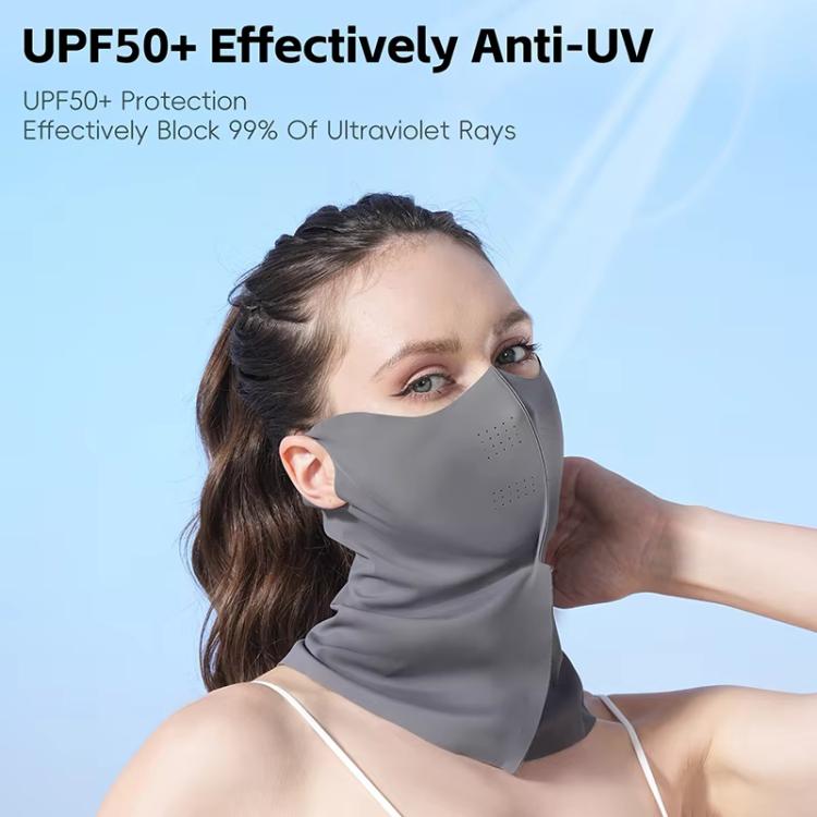WEST BIKING Full-Face Neck Protection Sun Mask Ice-Silk UV-Protective Face Cover UV-Blocking Cycling Mask