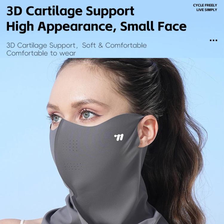 WEST BIKING Full-Face Neck Protection Sun Mask Ice-Silk UV-Protective Face Cover UV-Blocking Cycling Mask
