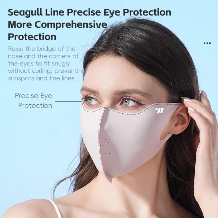 WEST BIKING UPF50+ 3D Seamless Ice-Silk Breathable Eye-Corner Ventilated Face Mask UV Protection Mask