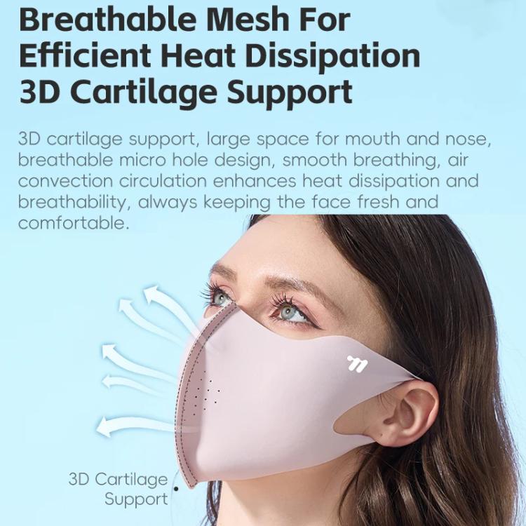 WEST BIKING UPF50+ 3D Seamless Ice-Silk Breathable Eye-Corner Ventilated Face Mask UV Protection Mask
