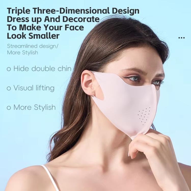 WEST BIKING UPF50+ 3D Seamless Ice-Silk Breathable Eye-Corner Ventilated Face Mask UV Protection Mask