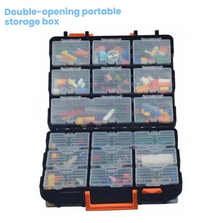 Multifunctional Portable Flip-Top Tool Storage Box
