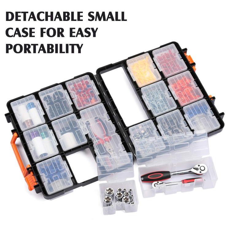 Multifunctional Portable Flip-Top Tool Storage Box