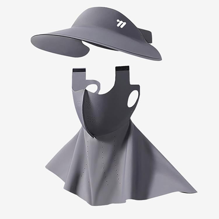 WEST BIKING 3 In 1 UV-Protective Cooling Mesh Breathable Detachable Sun Hat Face Mask Neck Scarf