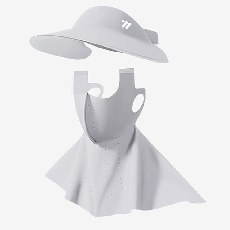 WEST BIKING 3 In 1 UV-Protective Cooling Mesh Breathable Detachable Sun Hat Face Mask Neck Scarf