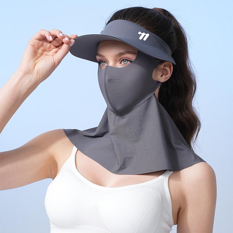 WEST BIKING 3 In 1 UV-Protective Cooling Mesh Breathable Detachable Sun Hat Face Mask Neck Scarf