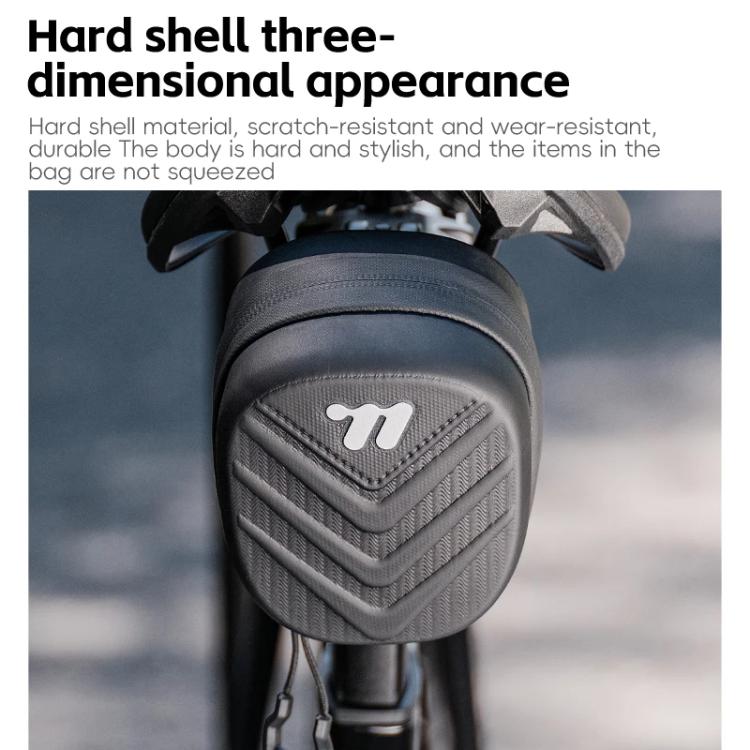 WEST BIKING Bicycle Hard-Shell Tail Bag Waterproof Quick-Release Cycling Bag